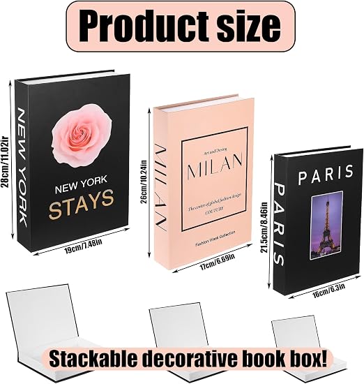 Decorative Faux Coffee Table Books – Modern Luxury Book Box Set