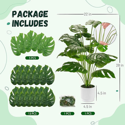 Artificial Monstera Plant – Realistic Faux Greenery for Home & Office